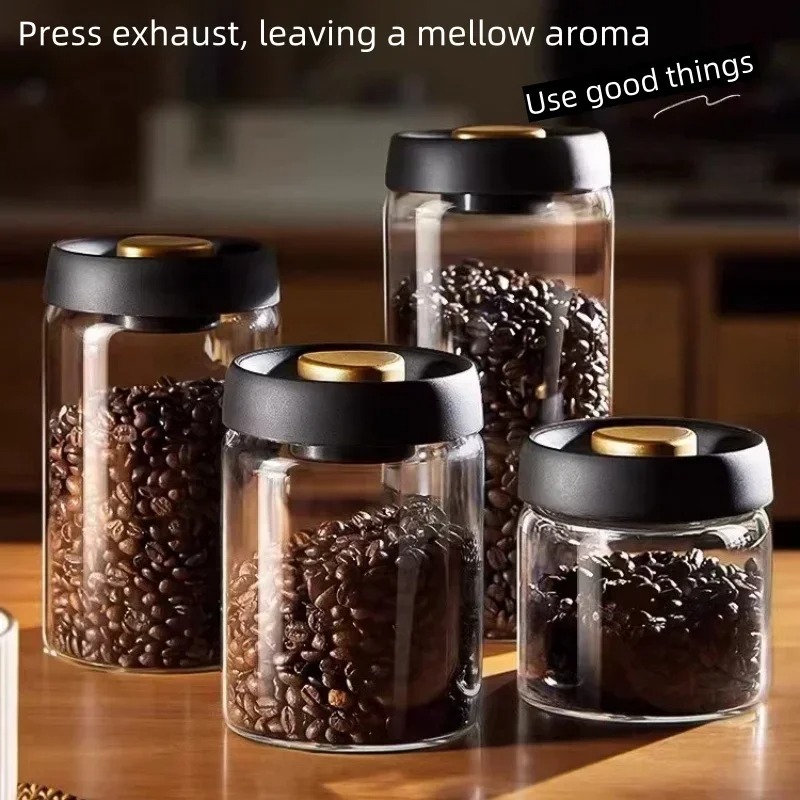 Vintage Coffee Equipment - Manual Vacuum Sealed Coffee Jar High