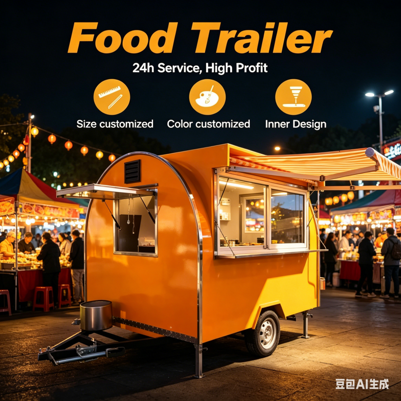 Vintage Round Food Trailer Air - Vintage Coffee Equipment avis et prix