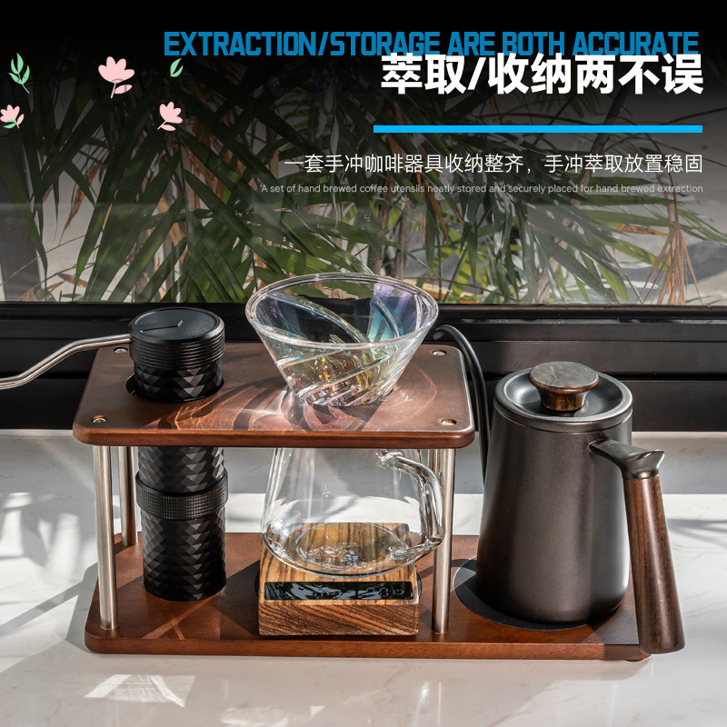 Solid wood pour-over stand, po - Coffee Equipment Pour Over avis et prix