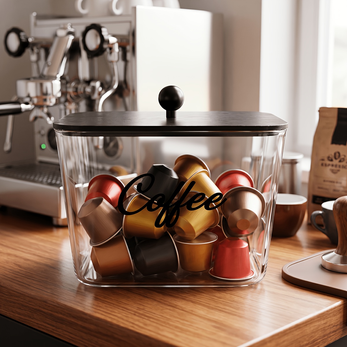 Coffee Pod Holder with Lids Pl - Coffee Equipment Rack avis et prix
