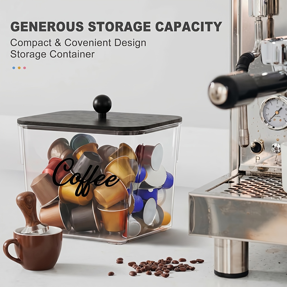 Coffee Pod Holder with Lids Pl - Coffee Equipment Rack avis et prix