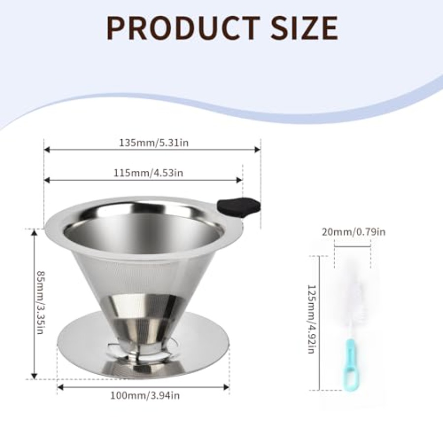 Stainless Steel Pour Over Coff - Coffee Equipment Pour Over avis et prix