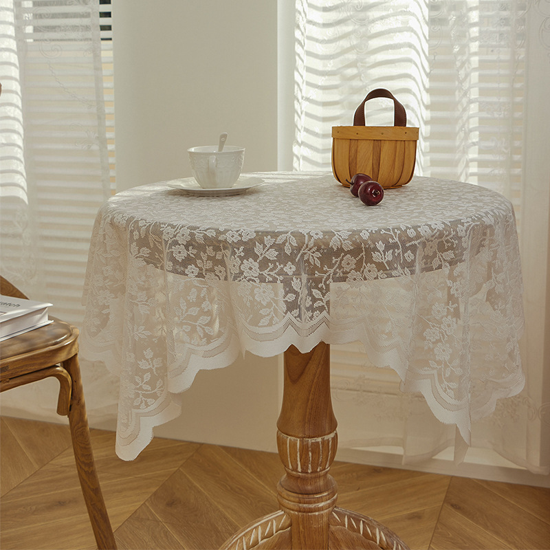 White lace tablecloth, vintage - Vintage Coffee Equipment avis et prix