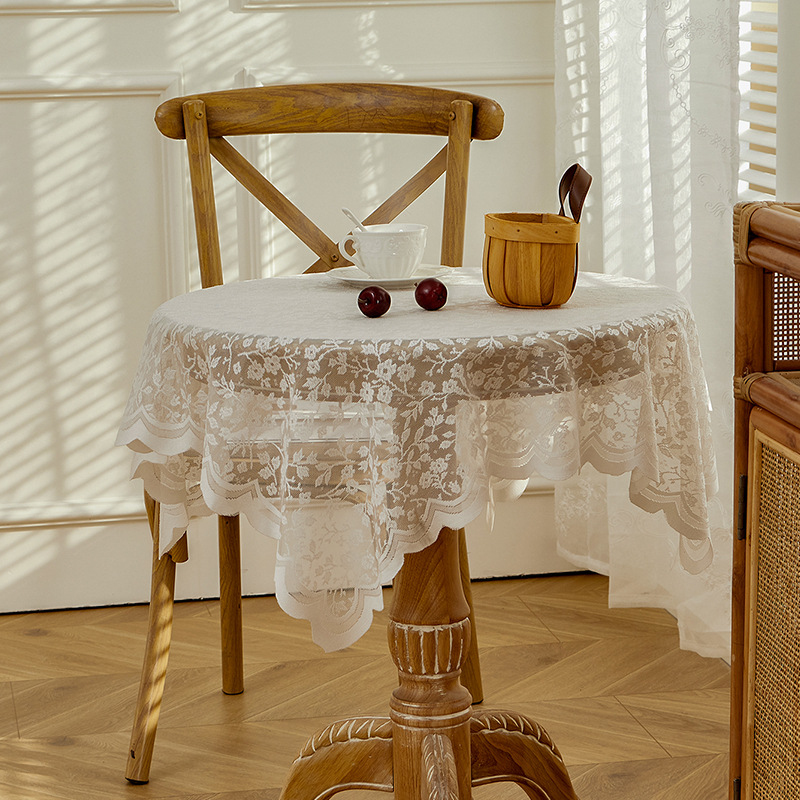 White lace tablecloth, vintage - Vintage Coffee Equipment avis et prix