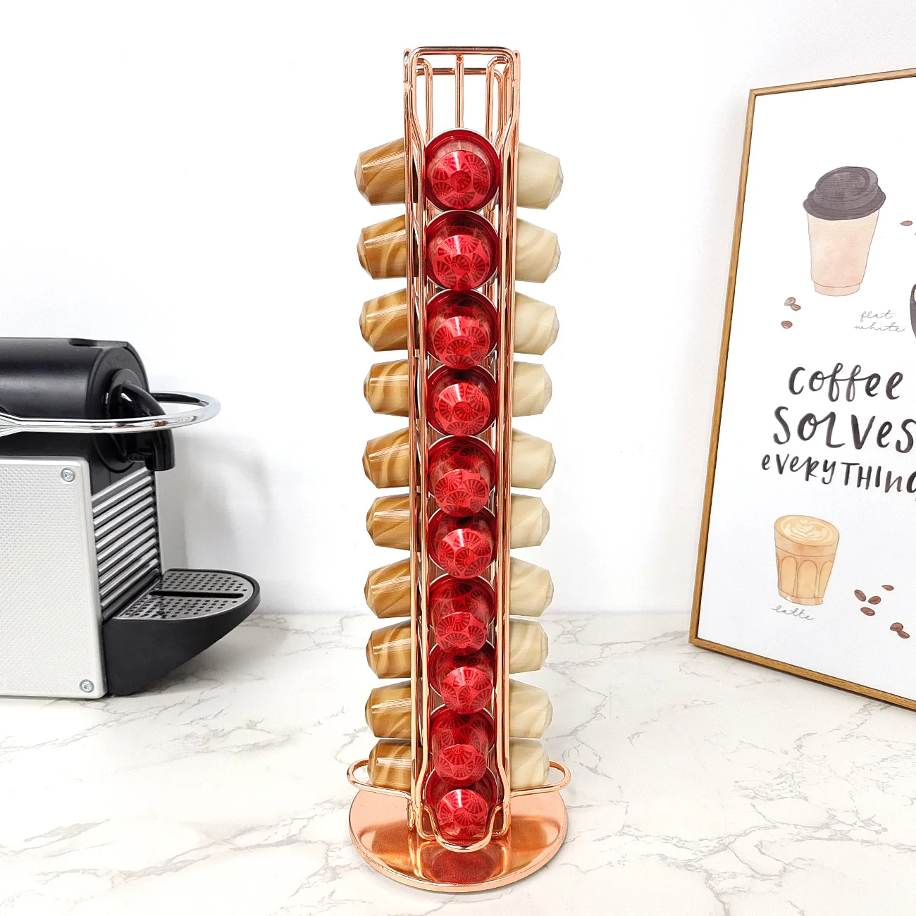 1PC 40 Pod Coffee Capsules Nes - Coffee Equipment Rack avis et prix