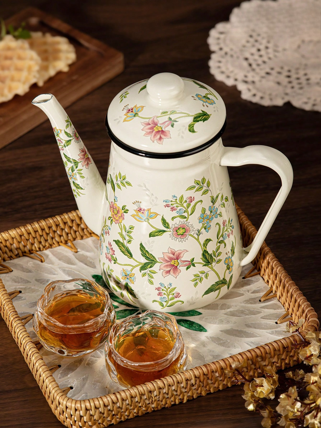 Vintage Floral Coffee Pot 1.1L - Vintage Coffee Equipment avis et prix