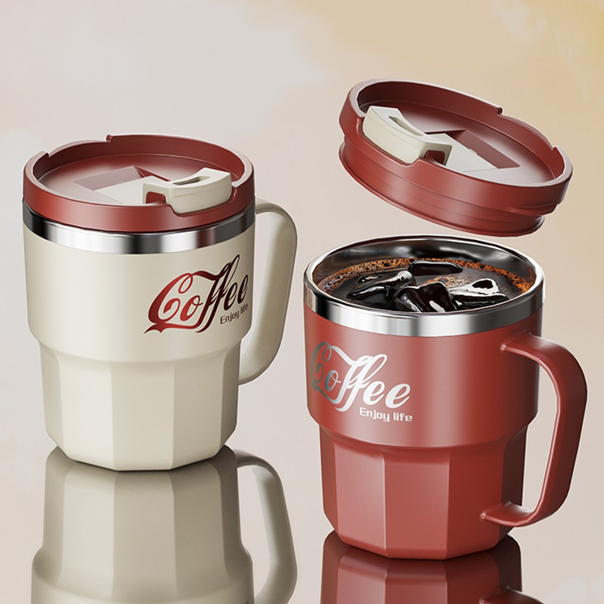 WORTHBUY 400/480ML 304 Stainle - Vintage Coffee Equipment avis et prix