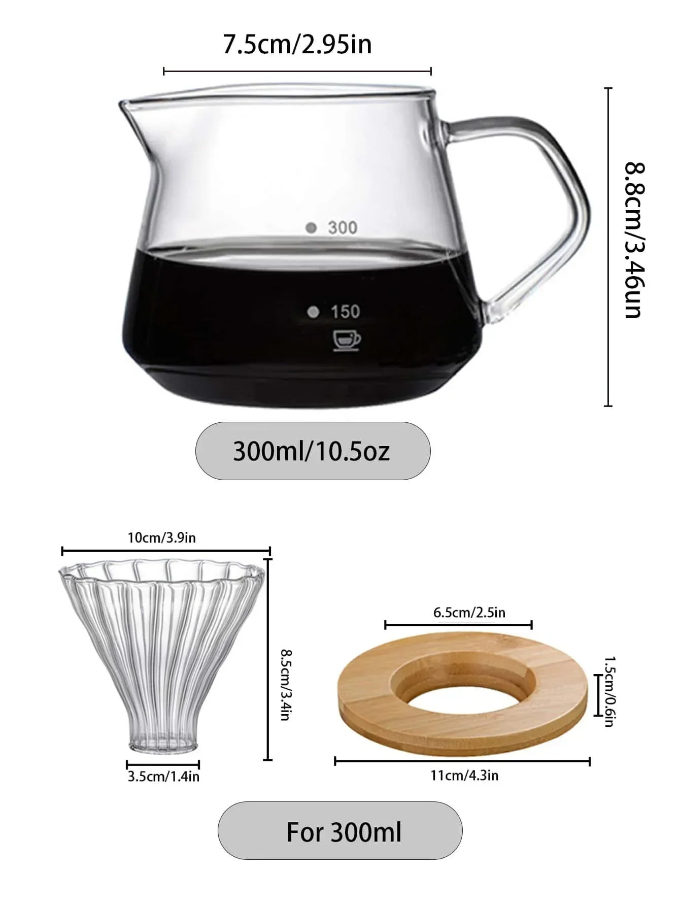 Punana 600ml Pour Over Coffee  - Coffee Equipment Pour Over avis et prix