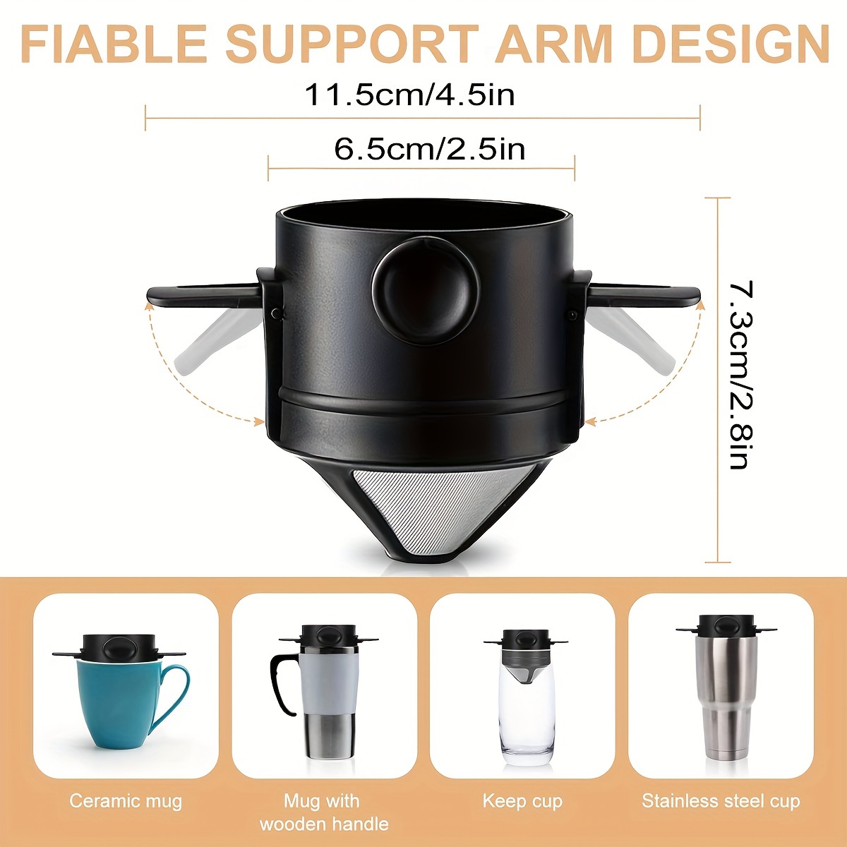 Coffee Filter Cup Portable Reu - Coffee Equipment Pour Over avis et prix